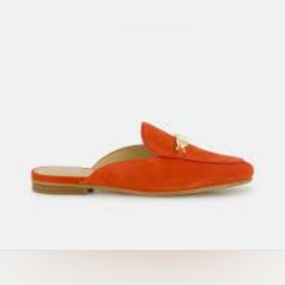 Michael Kors Tiffanie Slip-on Loafer Mule Flats Terracotta Suede NEW - Picture 3 of 16